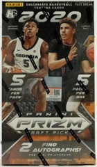 2020 Panini Prizm Draft Picks FAST BREAK Collegiate Basketball Hobby Box